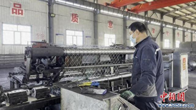 图为杨文海责任的网片厂。 王静供图